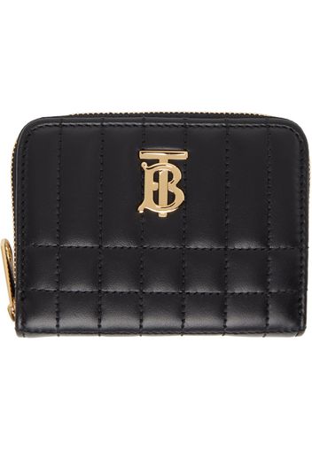 Burberry Black Quilted Leather Lola Zip Wallet