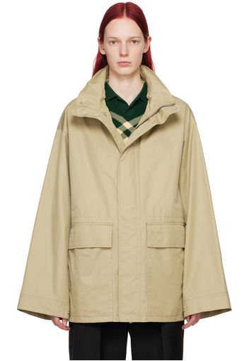 Burberry Beige Check Hood Jacket