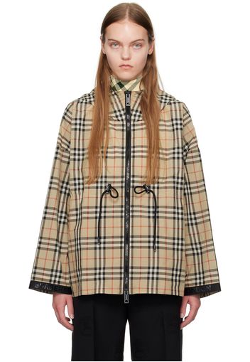 Burberry Beige Check Jacket