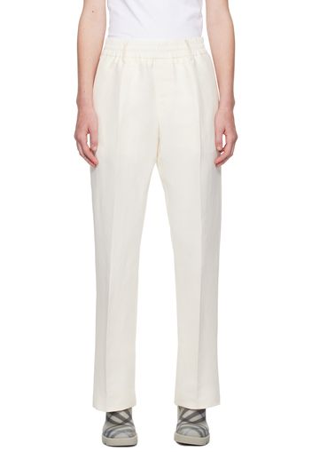 Burberry Off-White Lightweight Trousers