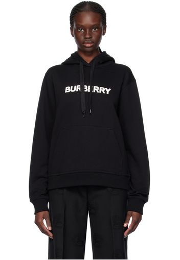 Burberry Black Printed Hoodie