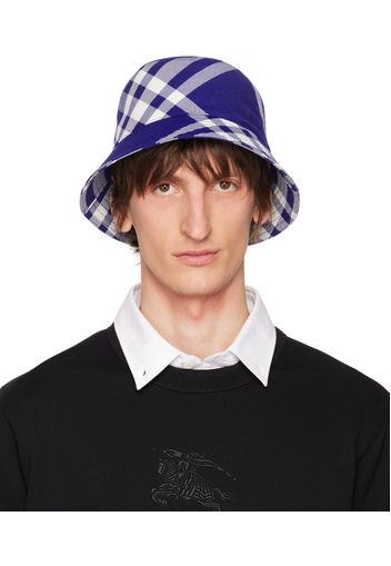 Burberry Blue Check Bucket Hat