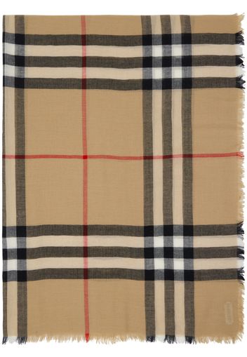 Burberry Beige Check Scarf