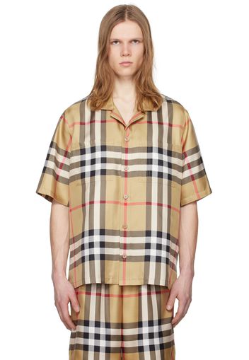 Burberry Beige Check Shirt