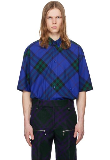 Burberry Blue Check Shirt