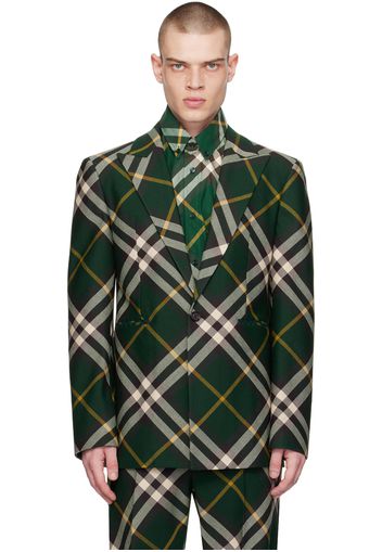 Burberry Green Check Blazer