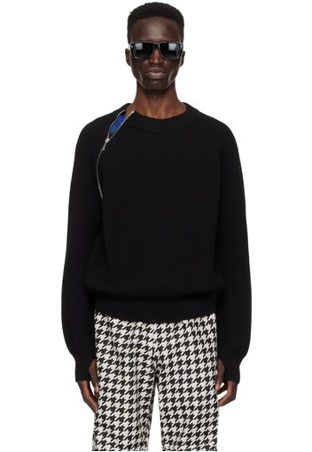 Burberry Black Ribbed Sweater