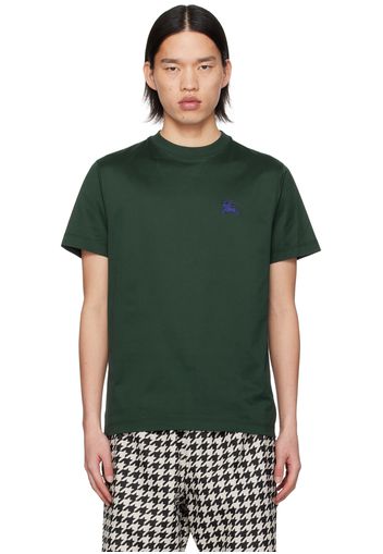 Burberry Green Embroidered T-Shirt