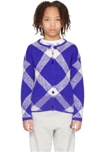 Burberry Kids Blue EKD Hoodie