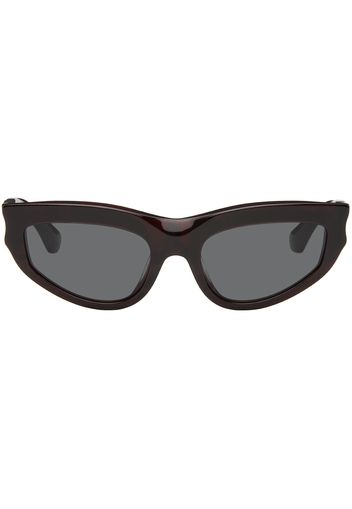 Burberry Burgundy Classic Oval Sunglasses