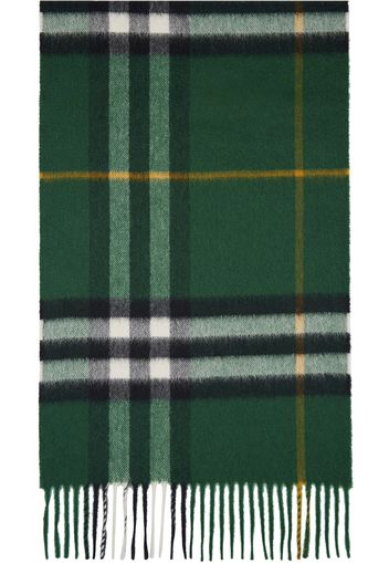 Burberry Green Check Cashmere Scarf