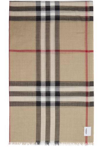 Burberry Beige Check Scarf