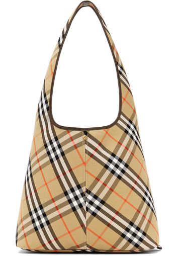 Burberry Beige Large Check Shoulder Bag