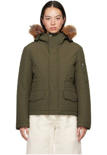 Burberry Khaki Quilted Jacket