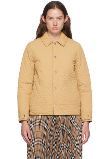 Burberry Beige Quilted Reversible Jacket