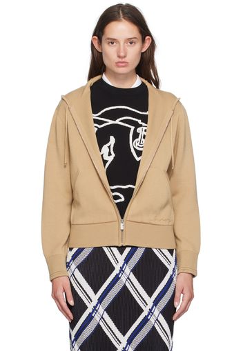 Burberry Tan Zip Hoodie