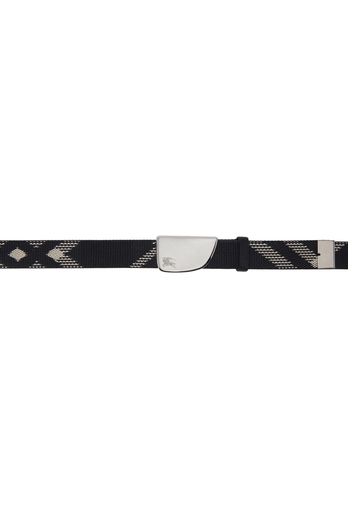 Burberry Black Shield Webbing Belt