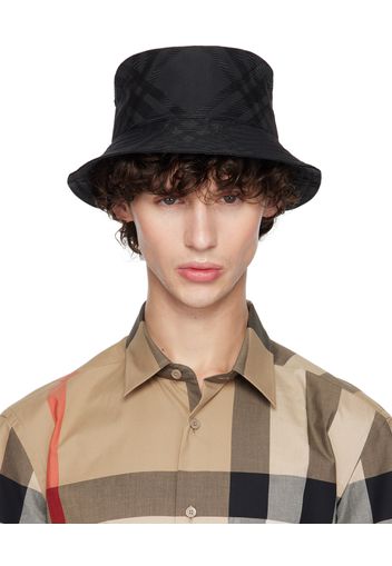 Burberry Black Check Bucket Hat