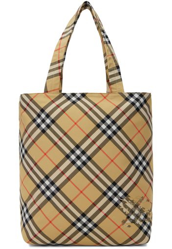 Burberry Tan Check Tote