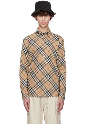 Burberry Beige Check Shirt