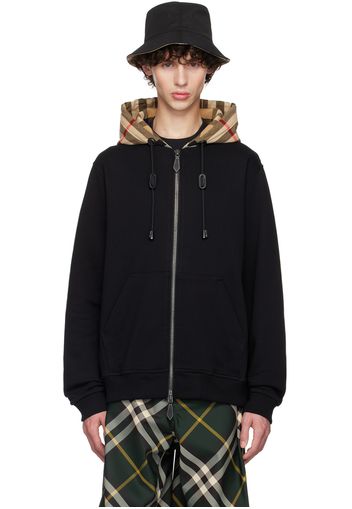 Burberry Black Check Hoodie