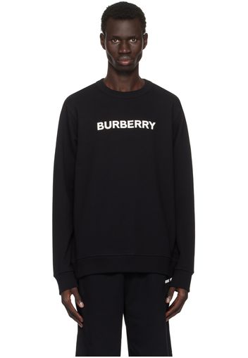 Burberry Black Logo Cotton Sweatshirt