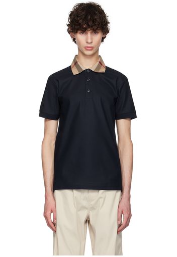 Burberry Navy Cotton Polo