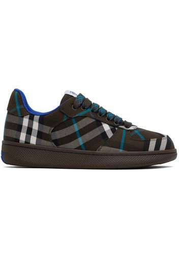 Burberry Brown Check Terrace Sneakers