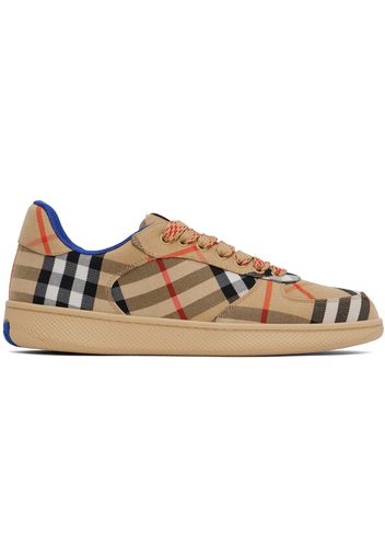 Burberry Tan Check Terrace Sneakers