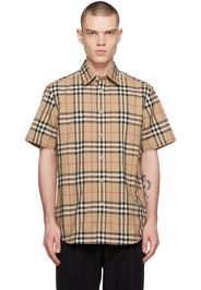 Burberry Beige Check Shirt