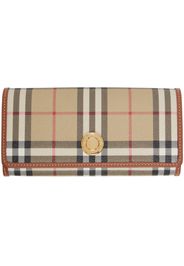 Burberry Beige Check Continental Wallet