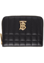 Burberry Black Quilted Leather Lola Zip Wallet