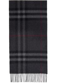 Burberry Gray Check Cashmere Scarf