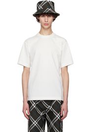 Burberry White Cotton T-Shirt