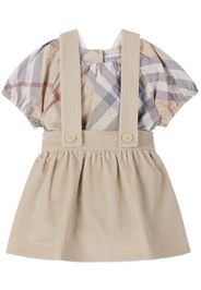 Burberry Baby Beige Check Bodysuit Set