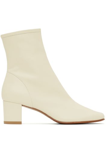 BY FAR Off-White Sofia Ankle Boots