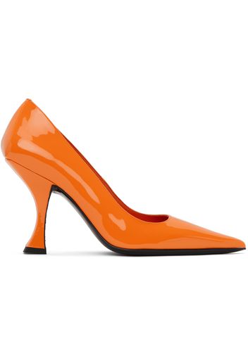 BY FAR Orange Viva Heels