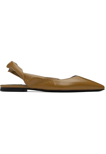 BY FAR Brown Yasha Flats