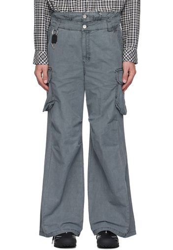 C2H4 Gray Weathering Volume Cargo Pants