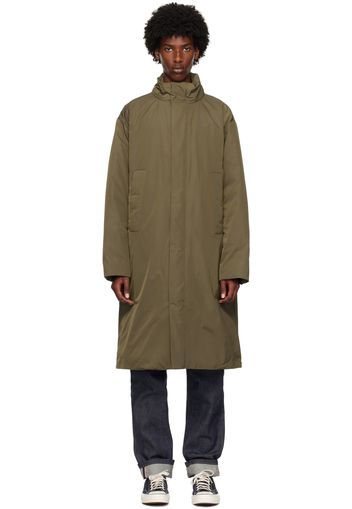 Calvin Klein Khaki Stand Collar Down Coat