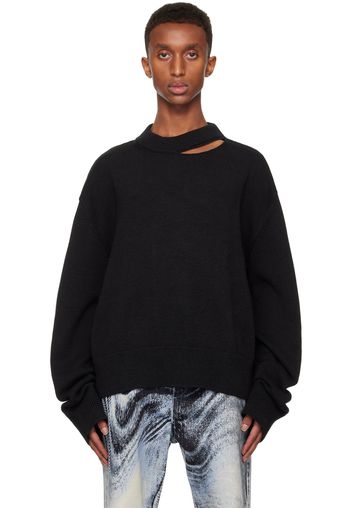 CAMPERLAB Black Melange Knit Sweater