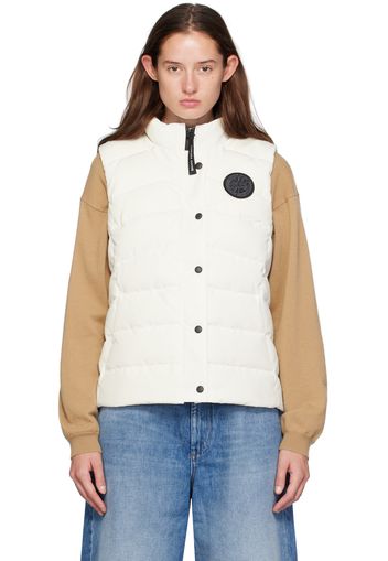 Canada Goose White 'Black Label' Freestyle Down Vest