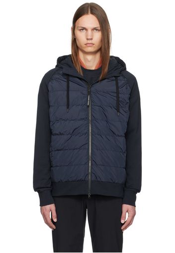 Canada Goose Navy Hybridge Huron Zip Down Jacket