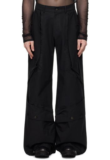 CARNET-ARCHIVE Black Wide Mass Trousers