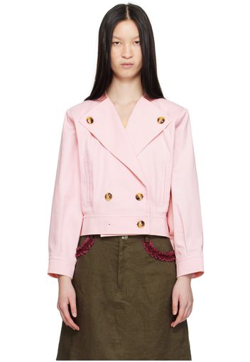 Caro Editions Pink Yoko Bomber Jacket