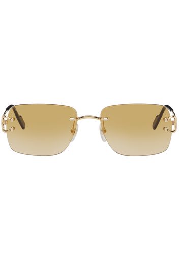 Cartier Gold 'C de Cartier' Sunglasses