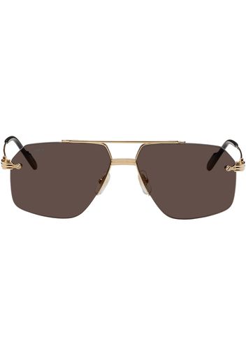 Cartier Gold Aviator Sunglasses