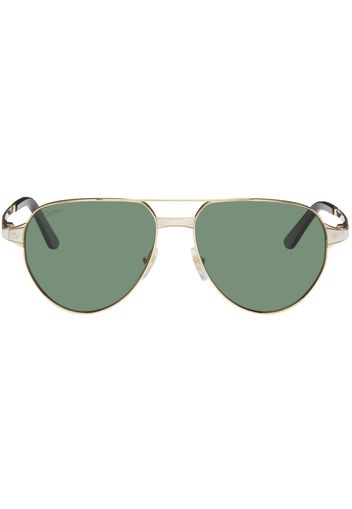 Cartier Gold 'Santos de Cartier' Sunglasses