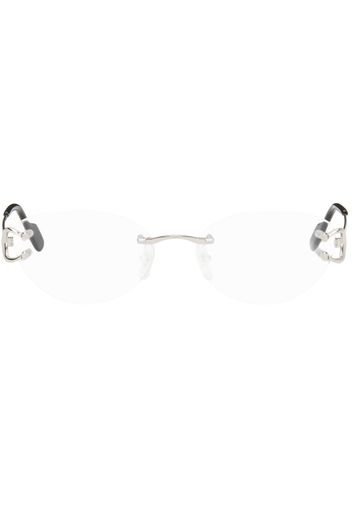 Cartier Silver Oval Glasses