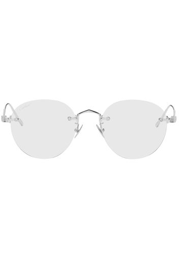 Cartier Silver 'Signature C de Cartier' Sunglasses